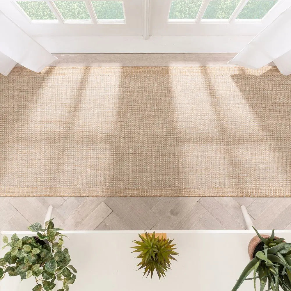 Odin Solid & Striped Border Indoor Outdoor Taupe Flatweave Rug、mySite、gigharbornorthrealestate