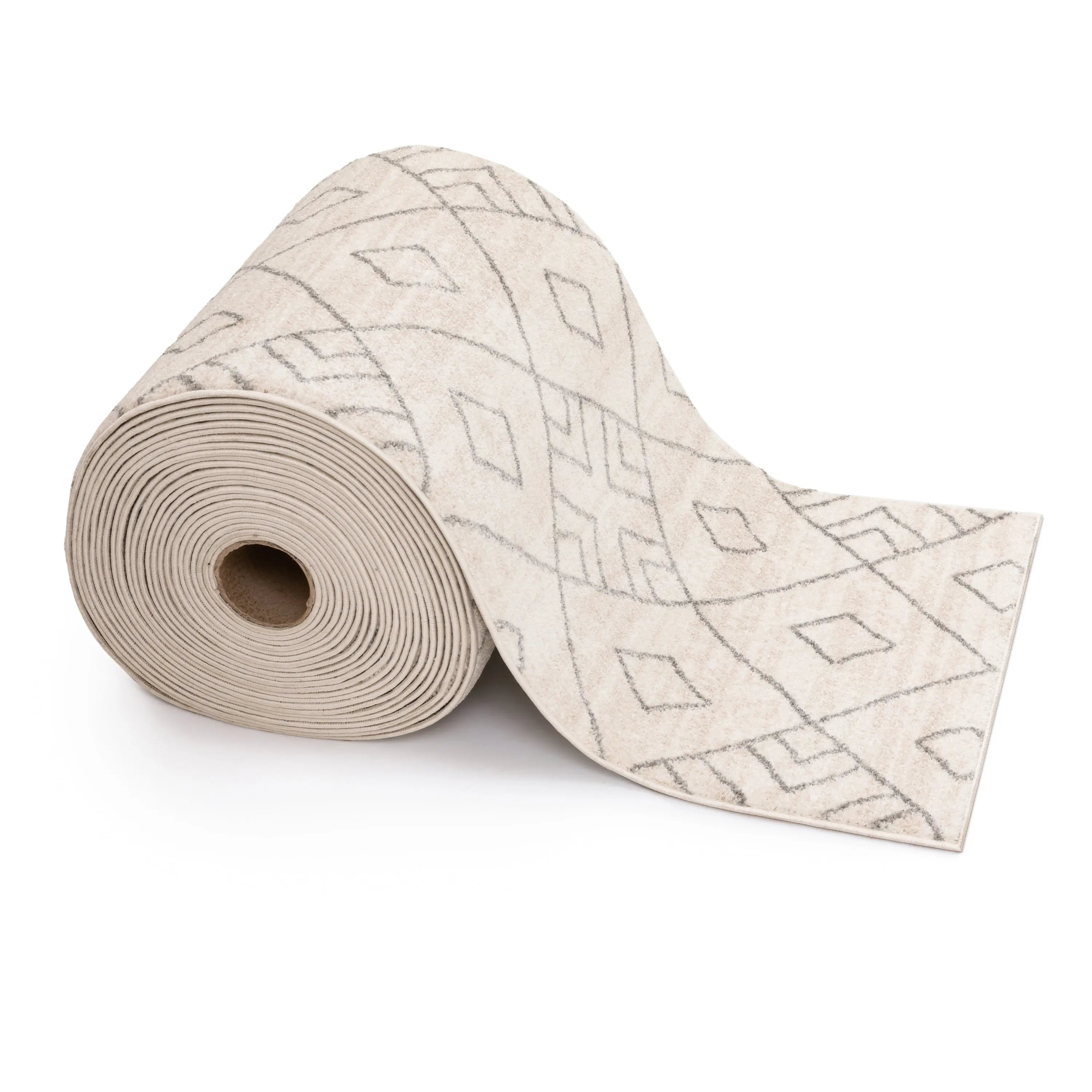 Custom Size Runner Diodelly Moroccan Lattice Trellis Ivory Grey 27 Inch Wide x Choose Your Length Hallway Runner Rug、mySite、gigharbornorthrealestate