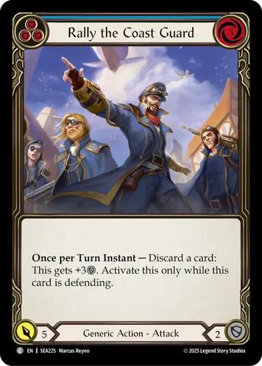 Rally the Coast Guard (Blue) SEA225 (High Seas) Rainbow Foil、mySite、waistdrama