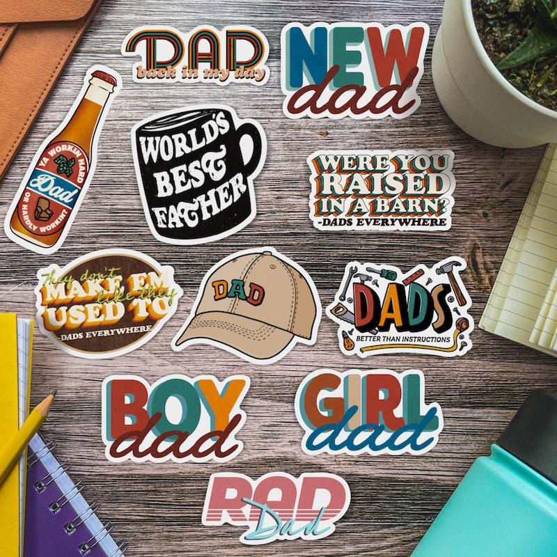  Dad Sticker 11 Pack、mySite、elrpsem3k