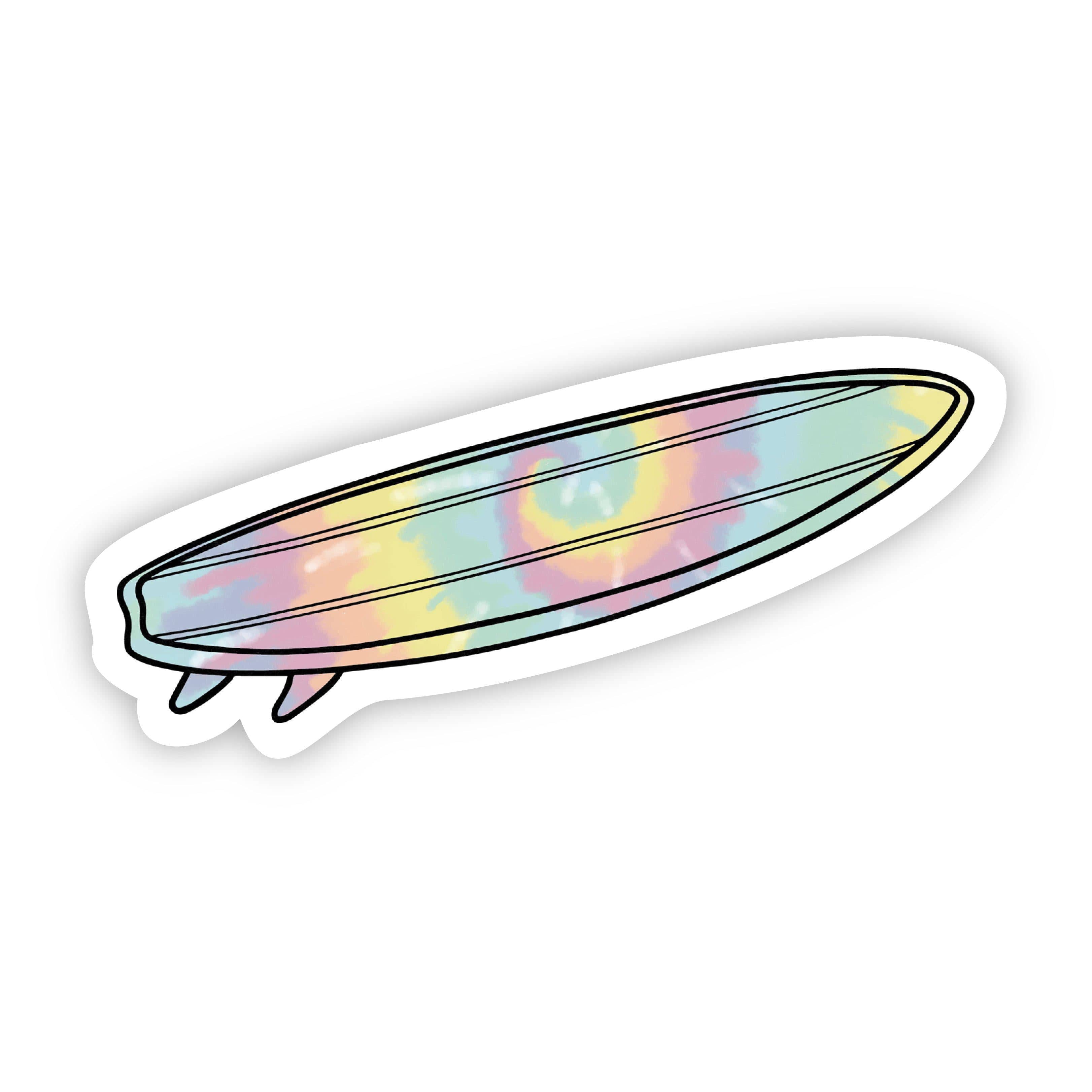  Surfboard Tie Dye Aesthetic Sticker、mySite、elrpsem3k