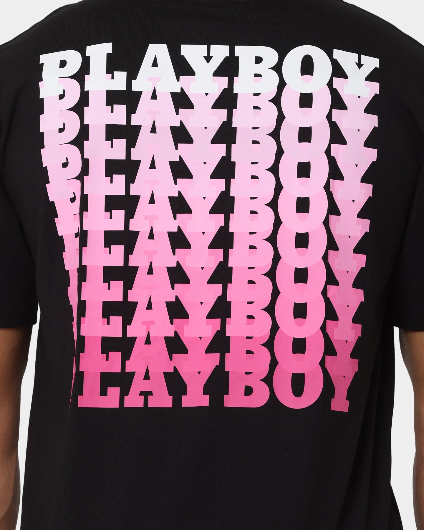 Playboy Stack Blend T-Shirt Black Magenta、mySite、zt4zffjzw