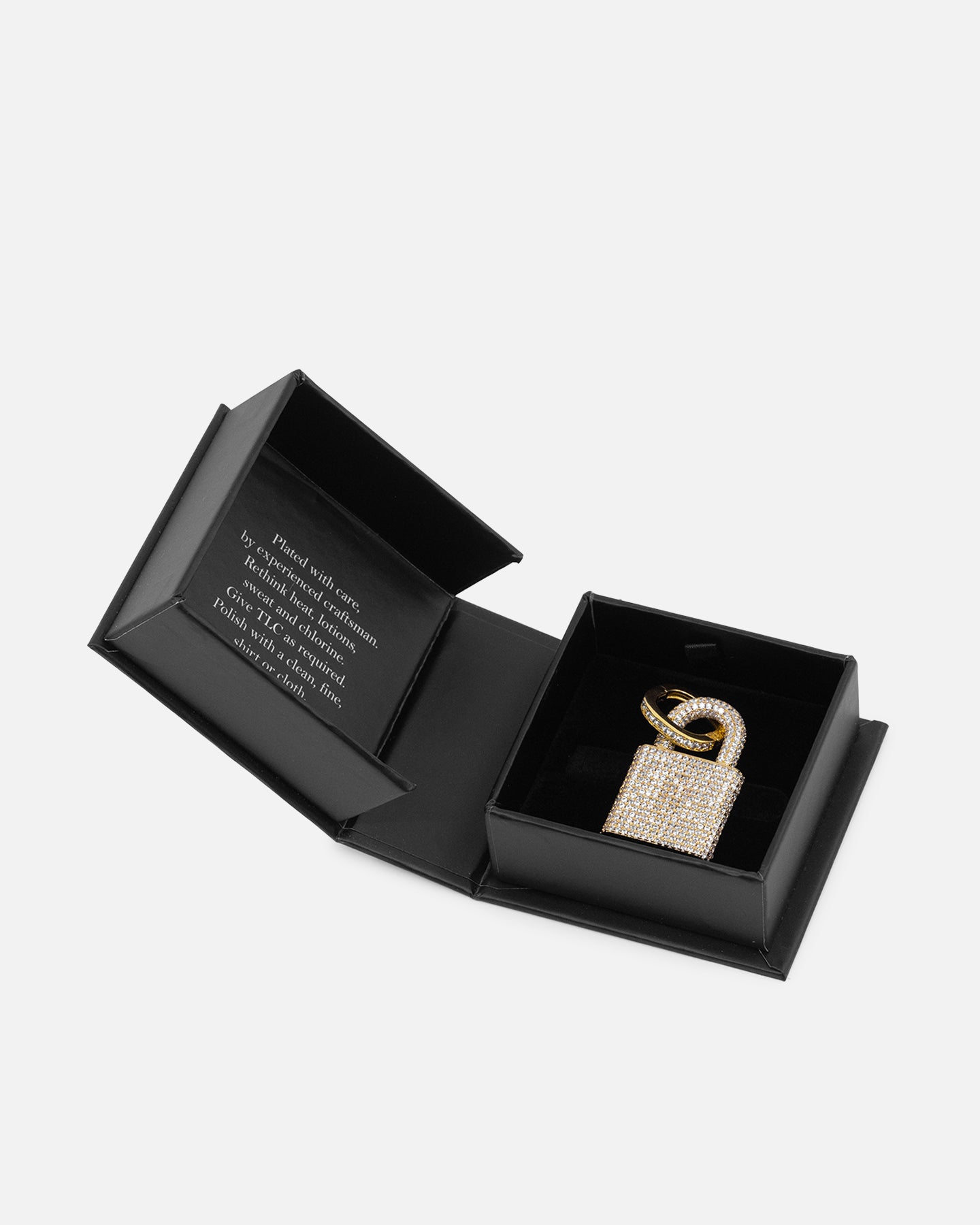 NXS Iced Padlock Pendant Iced Gold、mySite、zt4zffjzw