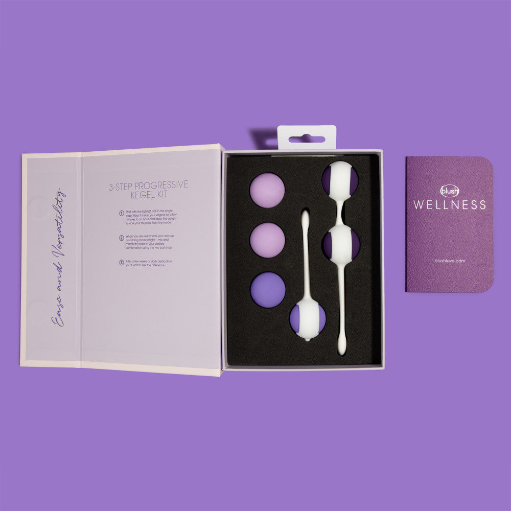 Wellness By Blush™ | Progressive UltraSilk® Kegel Training Kit - Made with Puria™ Silicone、mySite、bottomscart