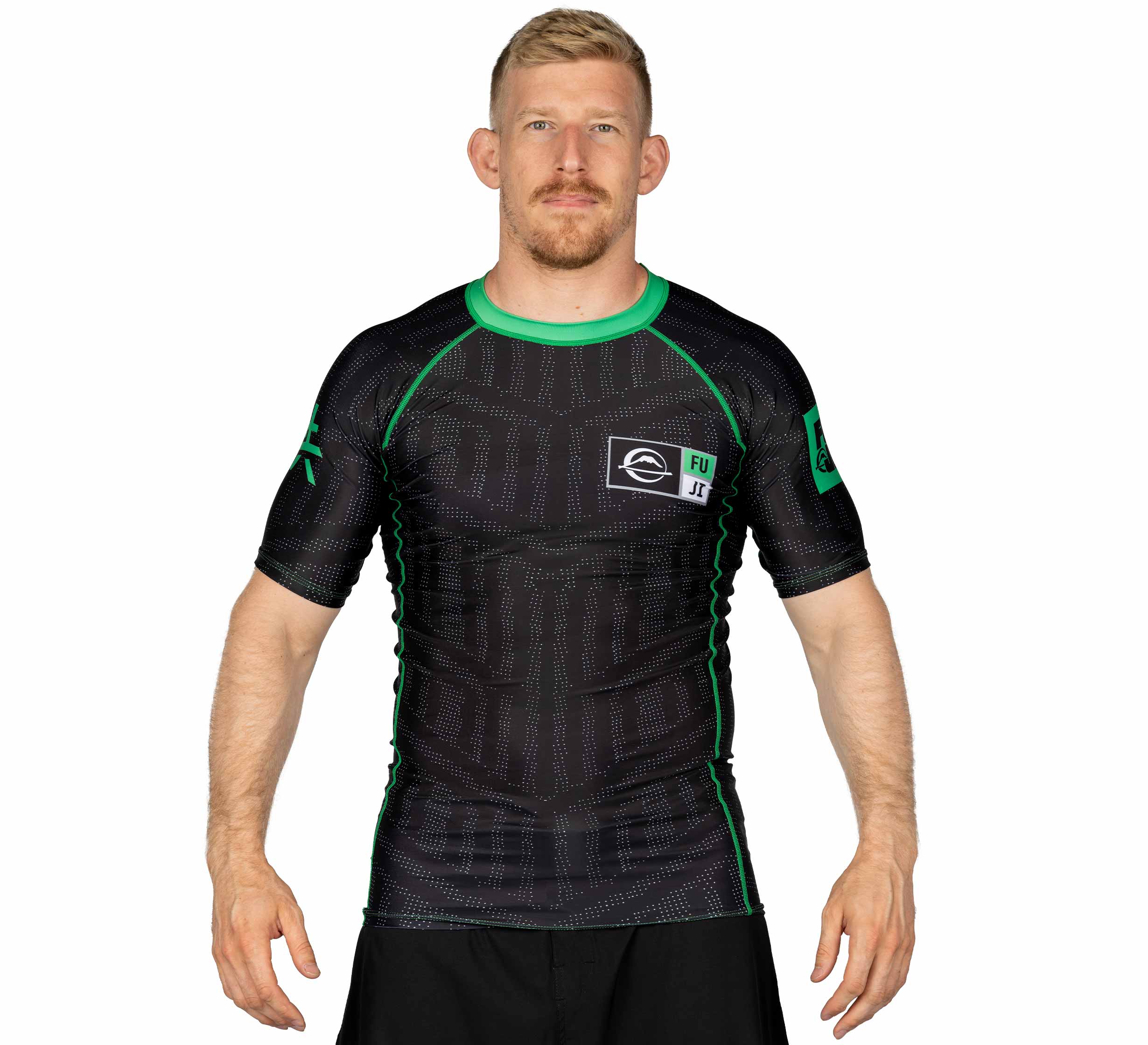 Team FUJI Short Sleeve Rashguard Green、mySite、gigharbornorthrealestate