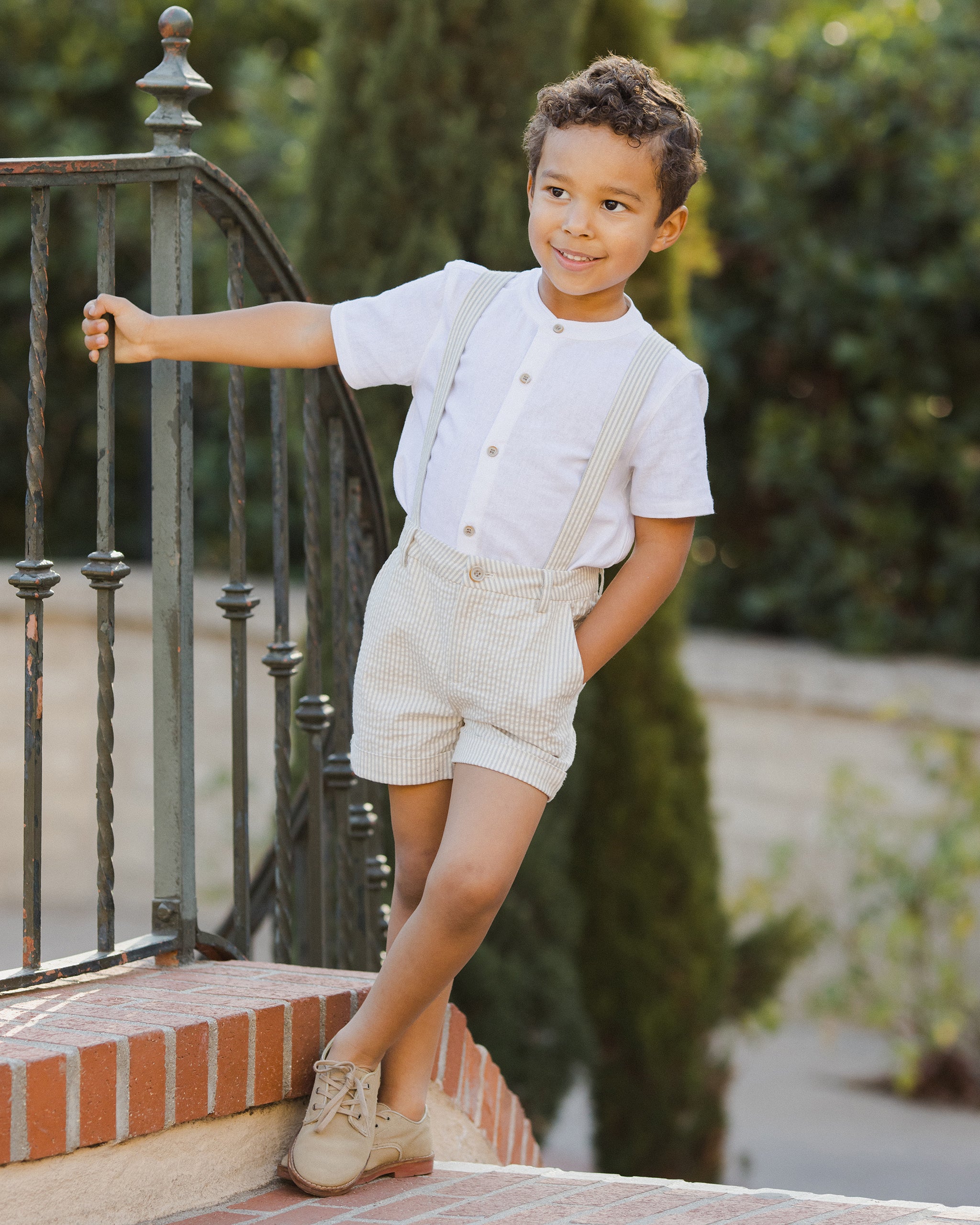  Suspender Short | Sage Stripe、mySite、layawaytickets