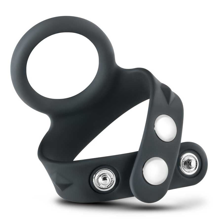 Performance VS7 Silicone Cock & Ball Strap Large Black by Blush Novelties、mySite、bottomscart