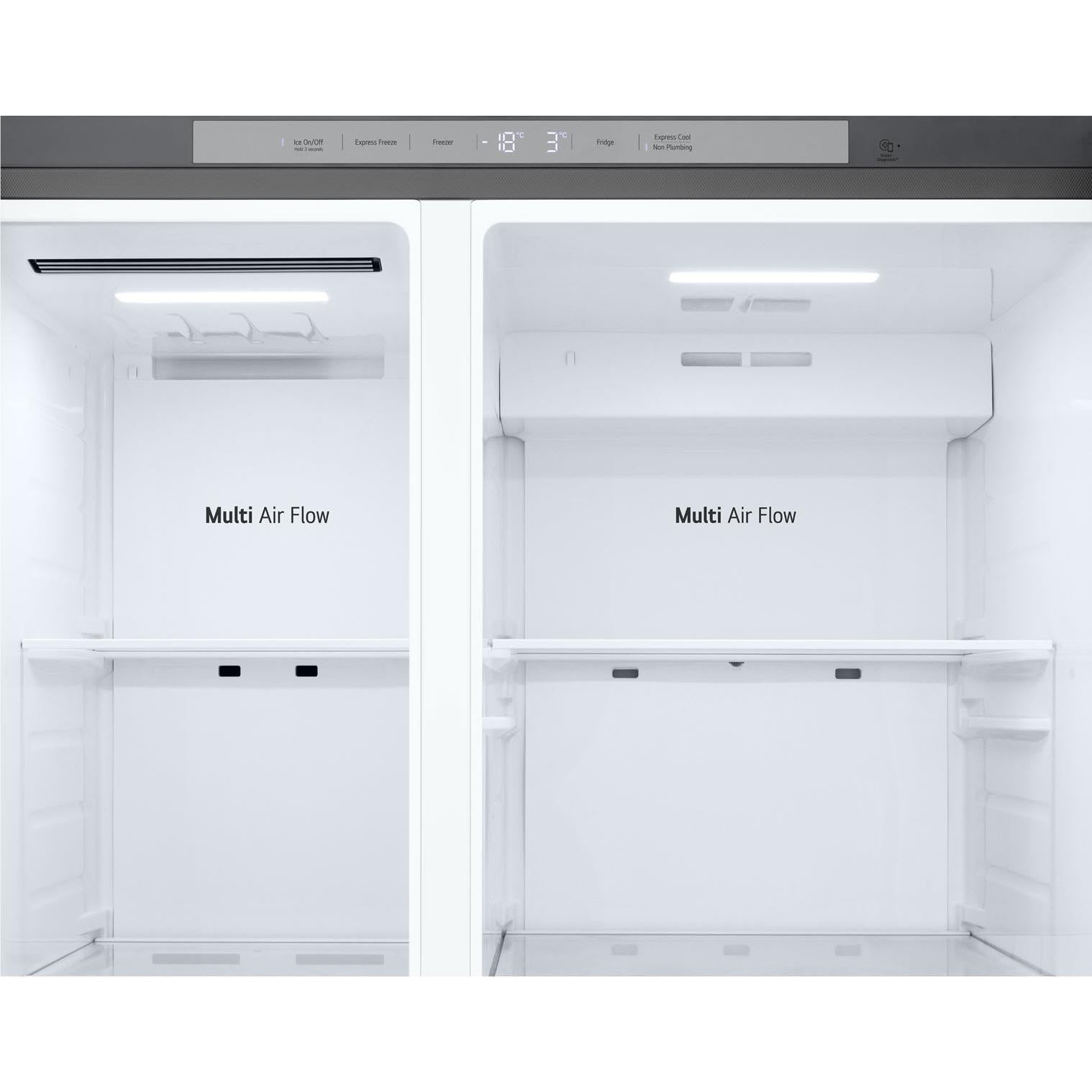 LG GS-N599PL 641L Side by Side Fridge (Stainless Finish)、mySite、camillekostekn