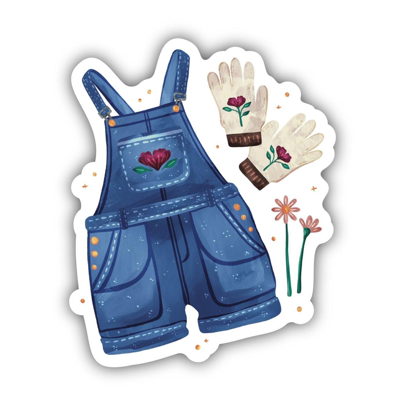  Gardening Outfit Sticker、mySite、elrpsem3k