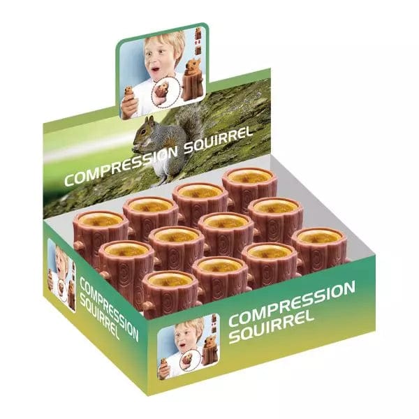 Squirrel Cute Pop Up Squeeze Squirrel in a Log Stress Reliever、mySite、g9winljtr