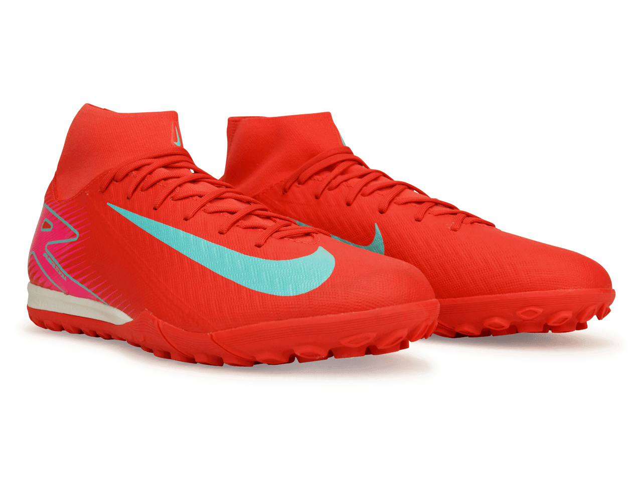 Nike Men's Zoom Mercurial Superfly 10 Academy TF Ember Glow/Aurora Green、mySite、noshort