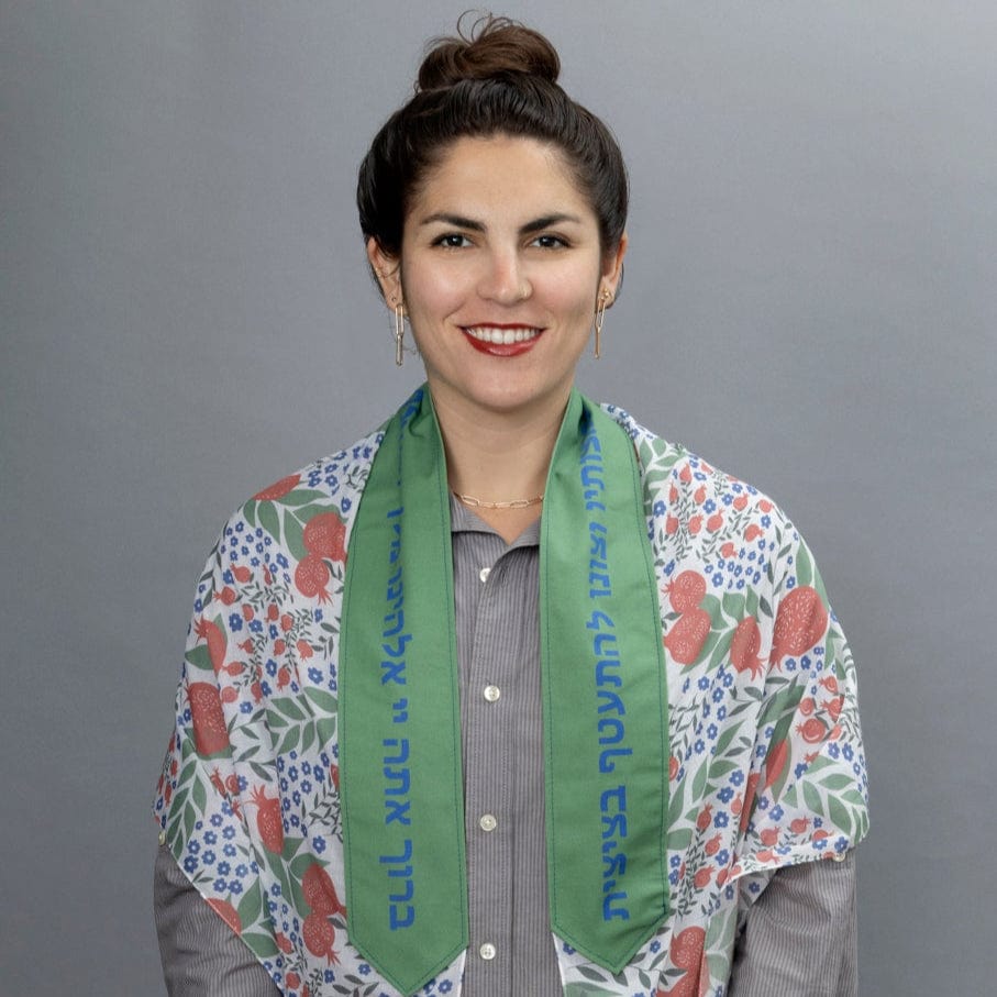 Blue, Red and Green Pomegranates Cotton Tallit、mySite、topwebapps