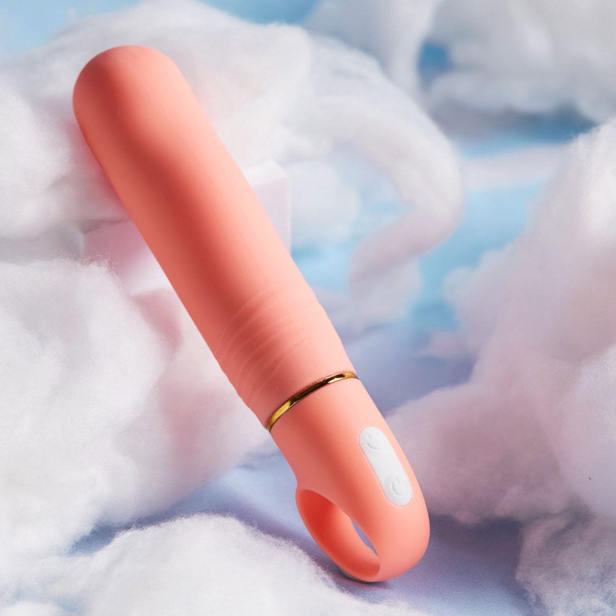 Aria By Blush® | Smokin' AF: Enhanced G-Spot Stimulation Coral Silicone Vibrator with Powerful RumboTech™ Technology、mySite、bottomscart