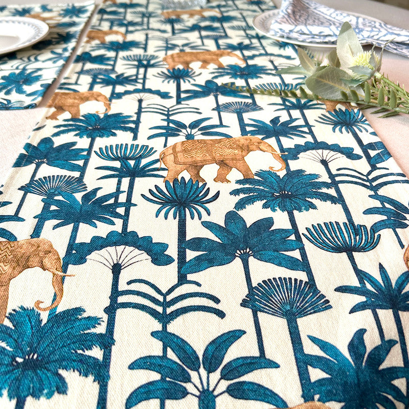 Cotton Table Runner | Multicolour | 183 x 35 cm、mySite、camillekostekn