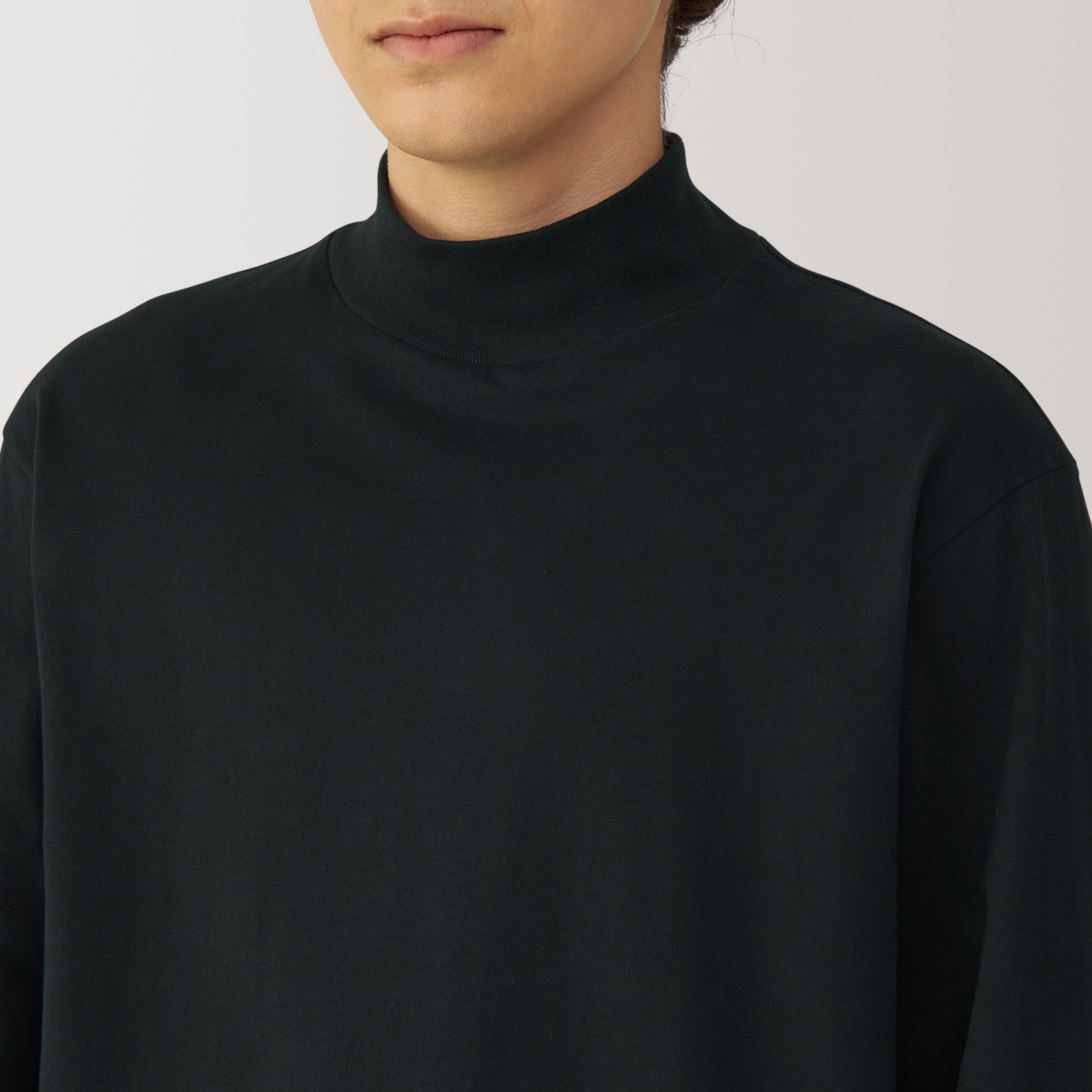  Men's Brushed High Neck Long Sleeve T-Shirt、mySite、sugarbowlscore
