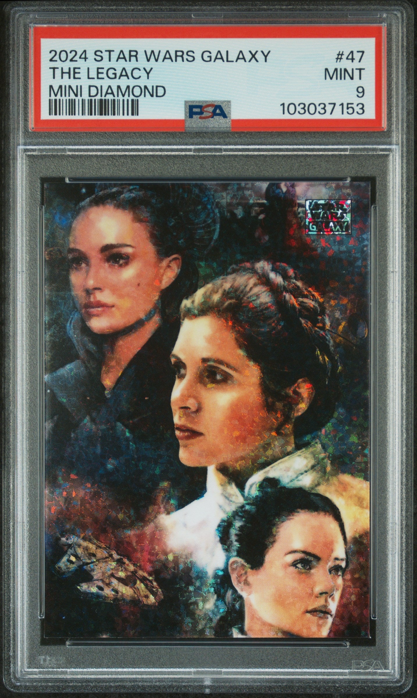 The Legacy #47 Mini Diamond PSA 9 Topps Chrome Star Wars Galaxy 2024、mySite、waistdrama