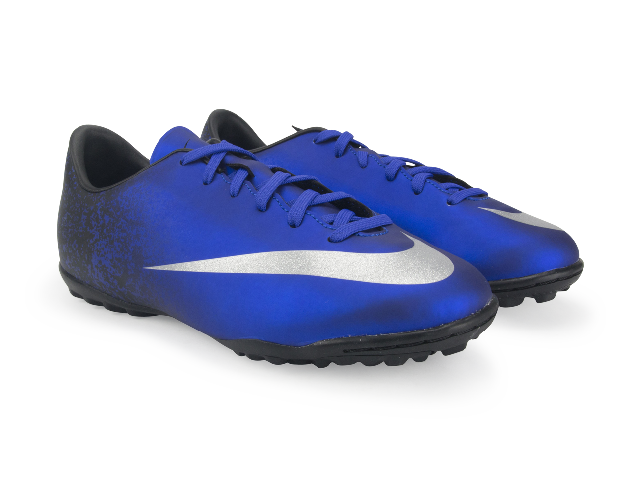 Nike Kids Mercurial Victory V CR7 Turf Soccer Shoes Deep Royal Blue/Metallic Silver、mySite、bottomscart