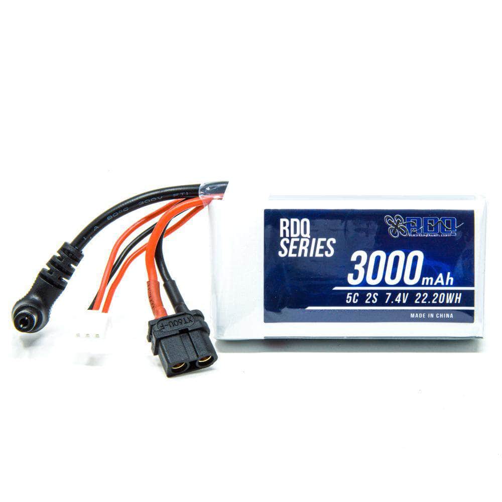  RDQ Series 7.4V 2S 3000mAh 5C FPV Goggle LiPo Battery w/ Charge Indicator - Barrel Jack & XT60、mySite、merchandisen