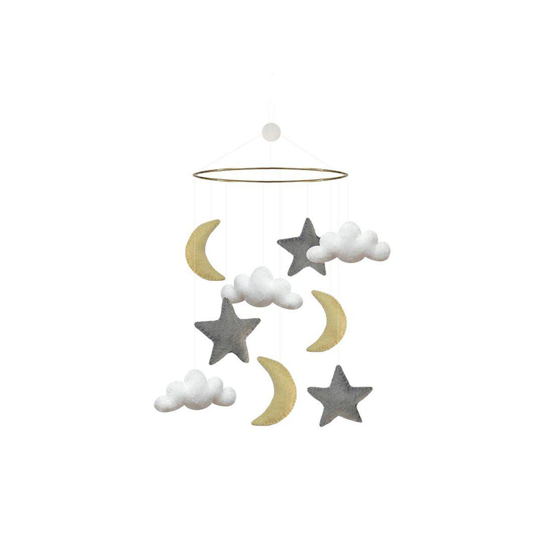  GAMCHA Mobile - Moon/Cloud/Star - Grey、mySite、merchandisen