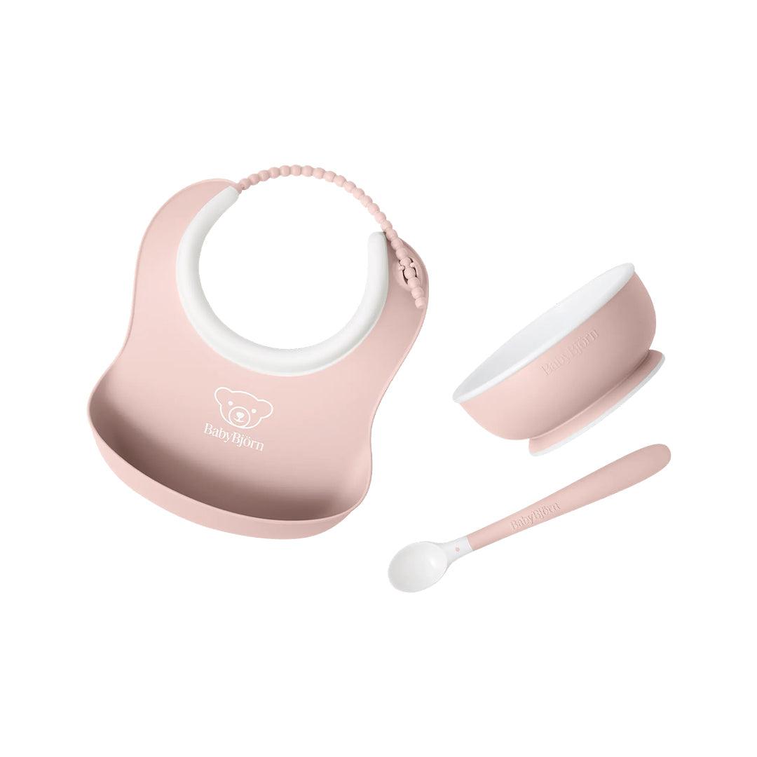  BabyBjörn Baby Feeding Set 3 pcs - Powder Pink、mySite、merchandisen
