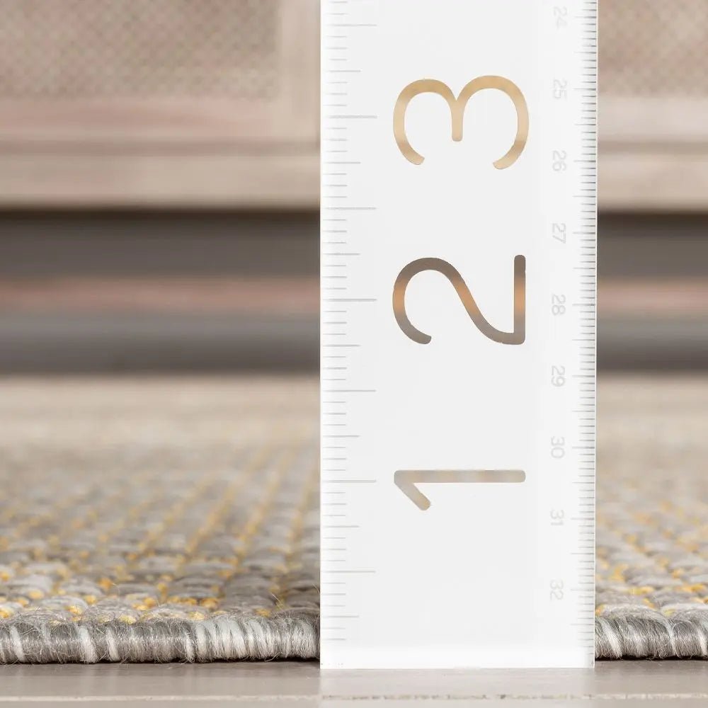 Sienna Modern Solid Pattern Yellow 5'3 x 7'3 Flat-Weave Indoor/Outdoor Rug、mySite、gigharbornorthrealestate