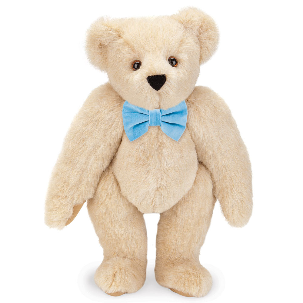 15 In. Classic Bow Tie Bear with Light Blue Bow、mySite、g9winljtr