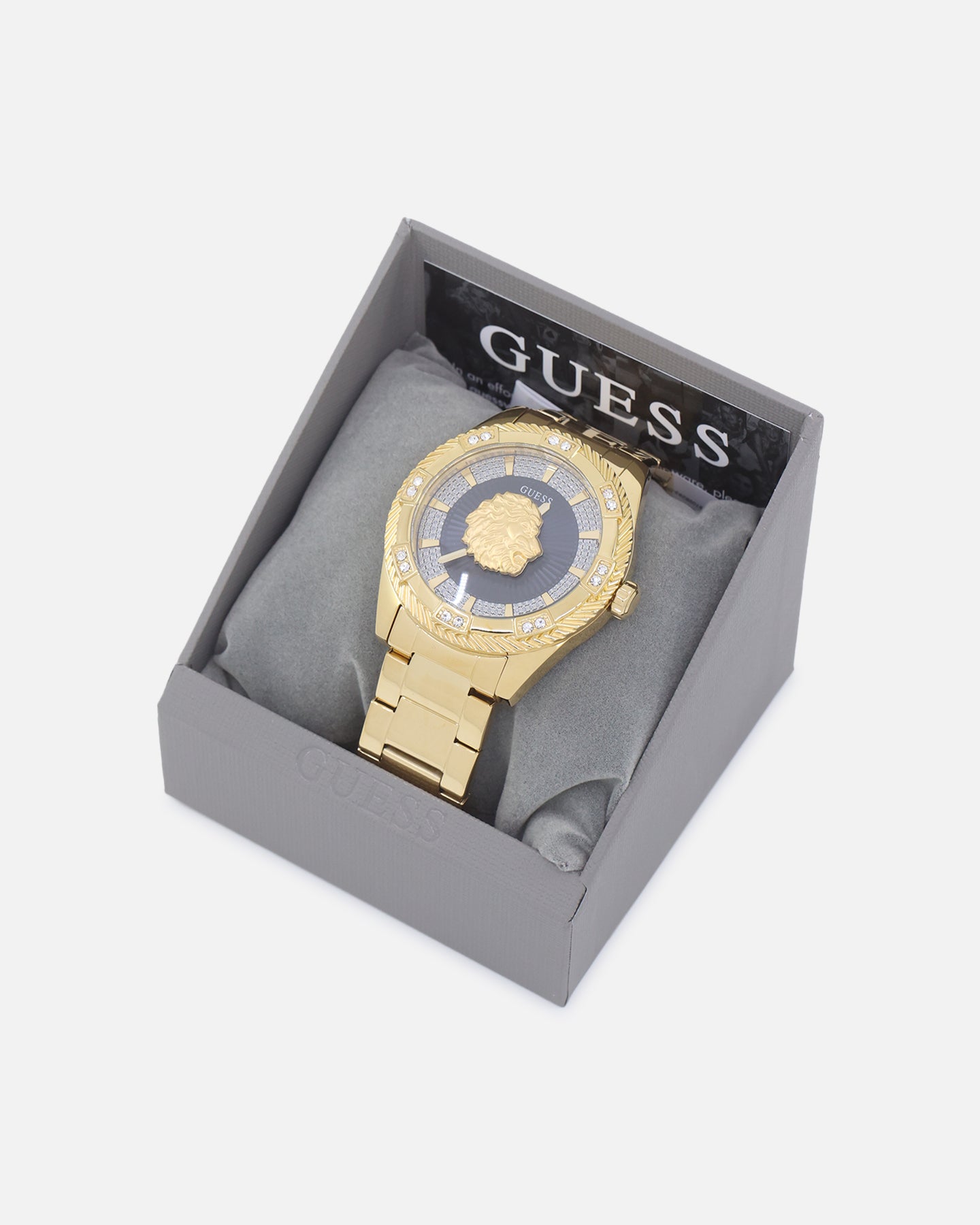 Guess Mainline Beast Crystal Bracelet Watch Gold、mySite、zt4zffjzw