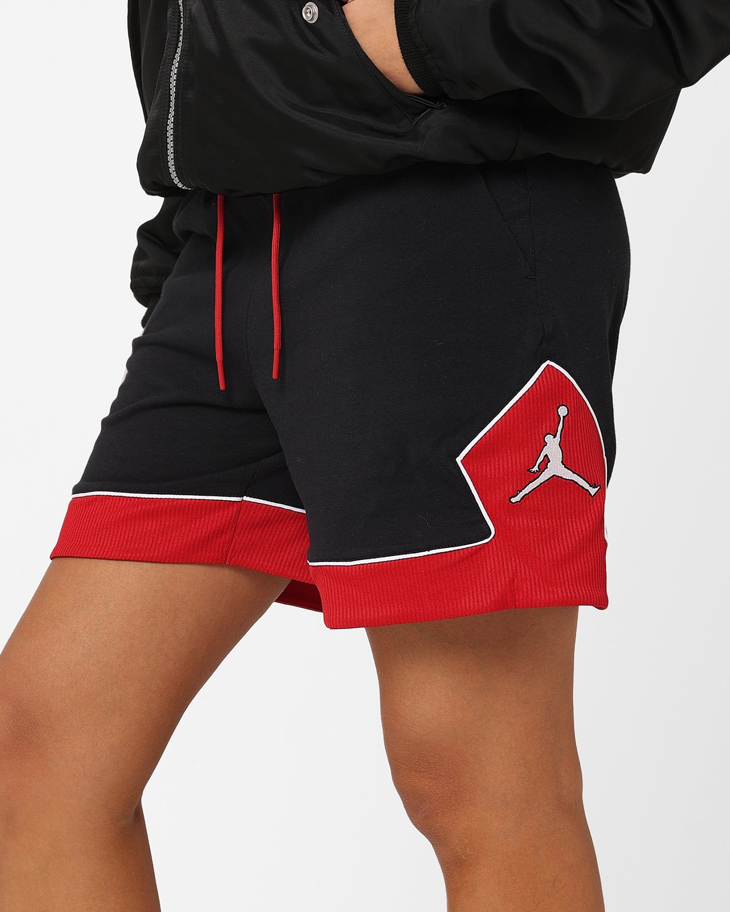 Jordan Women's Lightweight Diamond Shorts Black/Gym Red/White、mySite、zt4zffjzw