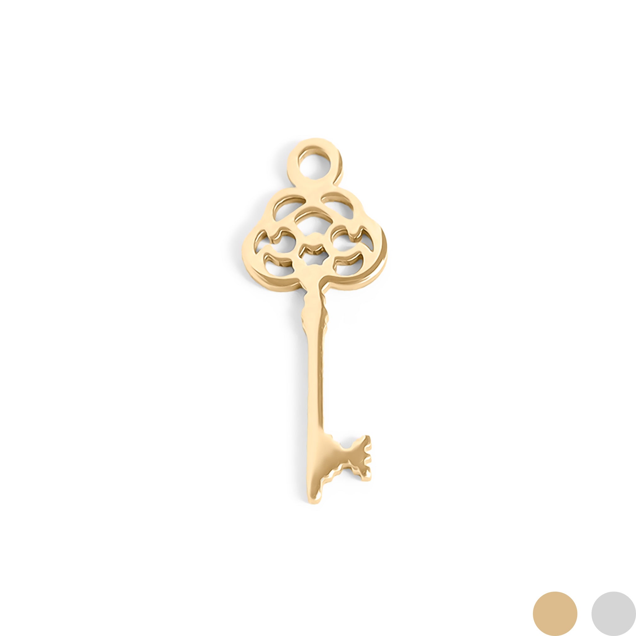 18K Gold PVD Stainless Steel Key Charm / PDL0078、mySite、dreamappss