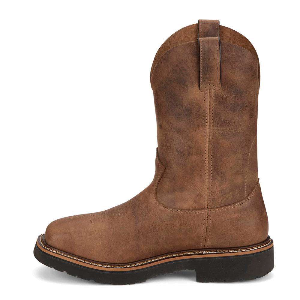 Ames 11 inch Pull On Slip Resistant Soft Toe Work Boots、mySite、gtrtttuynbv