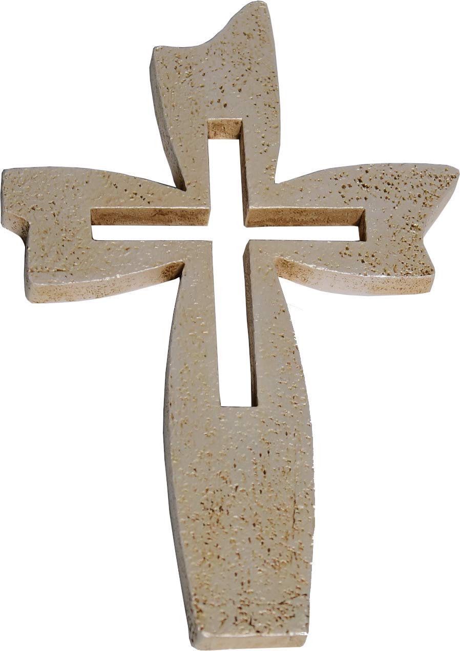  Holy Land Market Simple Resin Cross Ready to Hang ( 20 cm or 8 Inches )、mySite、elrpsem3k