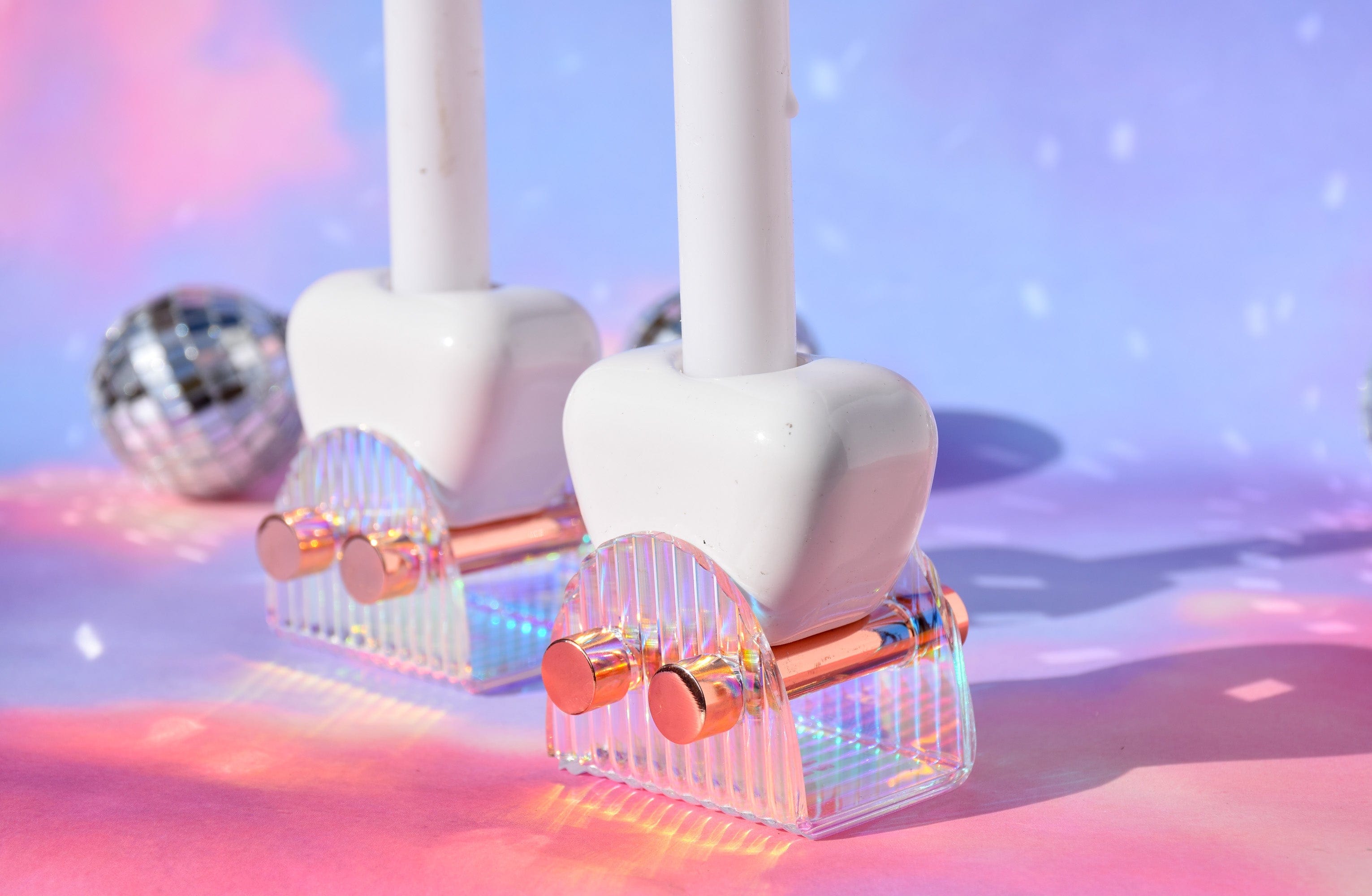 Iridescent Shabbat Candlesticks、mySite、topwebapps