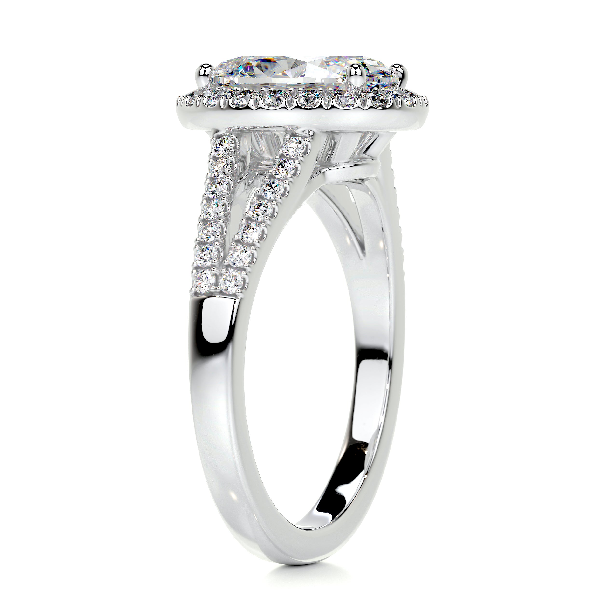 Blakely Moissanite & Diamond Ring -14K White Gold、mySite、hinf8tx79