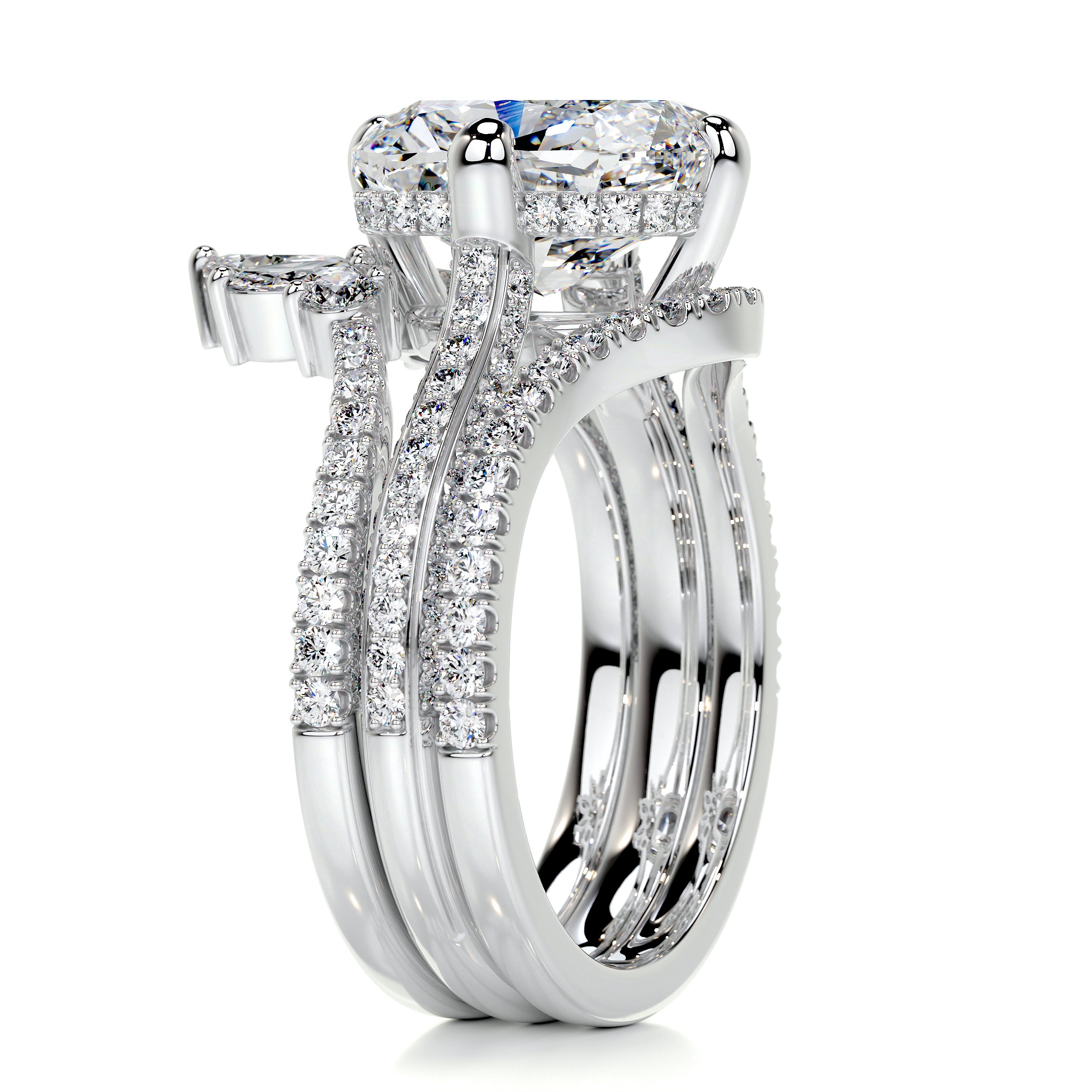 Lauren Diamond Bridal Set -18K White Gold、mySite、hinf8tx79