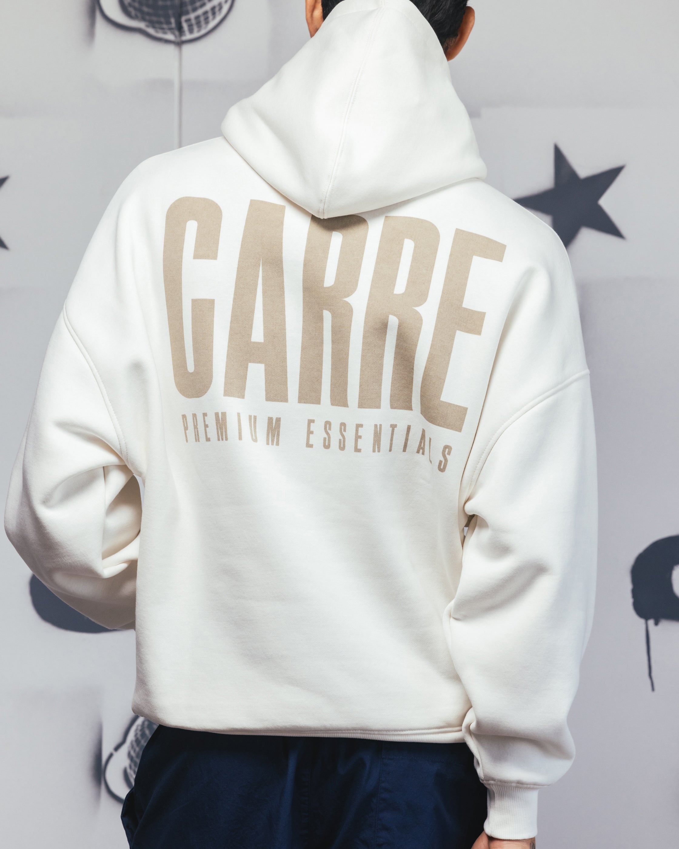 Carre Premium Essentials Hoodie Cream、mySite、zt4zffjzw