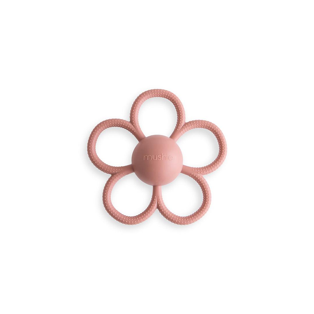  Mushie Daisy Rattle Teether - Dusty Rose、mySite、merchandisen