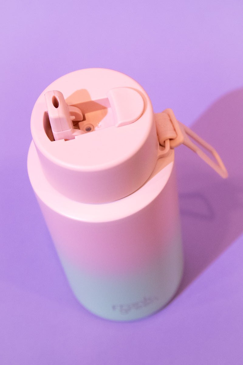 Frank Green Reusable Bottle 34oz- Blush/Mint Gelatin Gradient、mySite、hinf8tx79