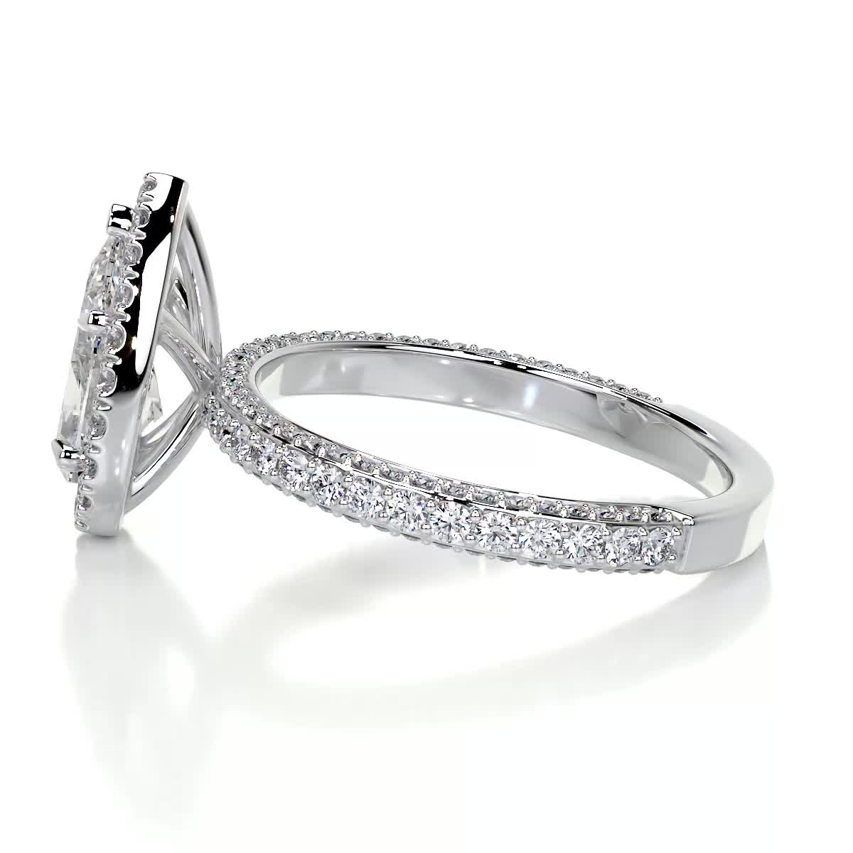 Beverly Lab Grown Diamond Ring -14K White Gold、mySite、hinf8tx79