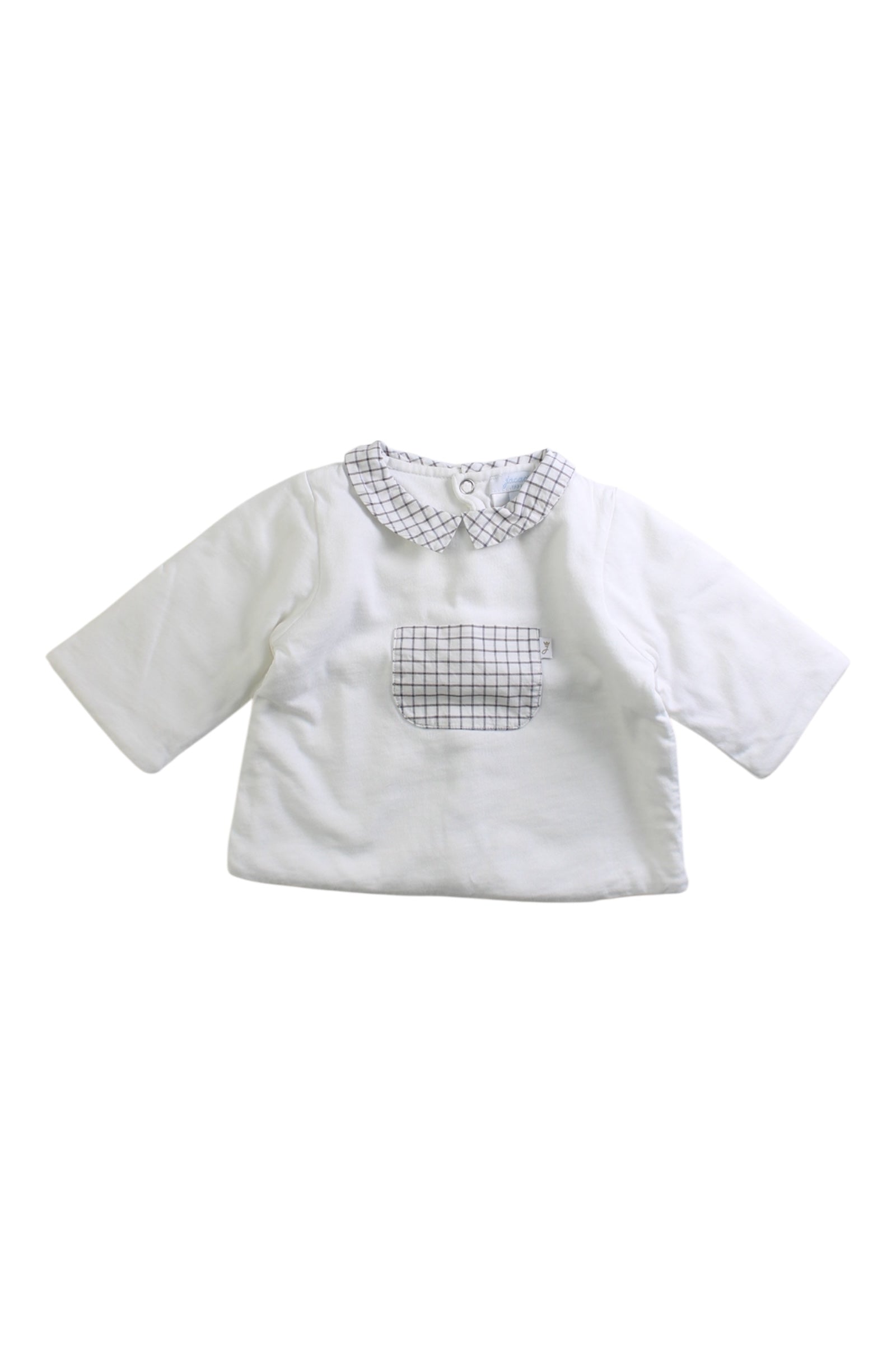 Jacadi Checkered Collar Shirt 0-3M、mySite、g9winljtr