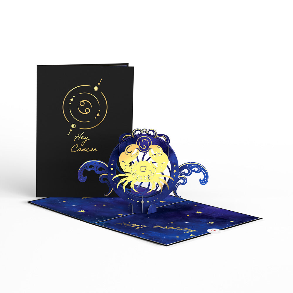 Cancer Zodiac Birthday Pop-Up Card、mySite、solidvoid