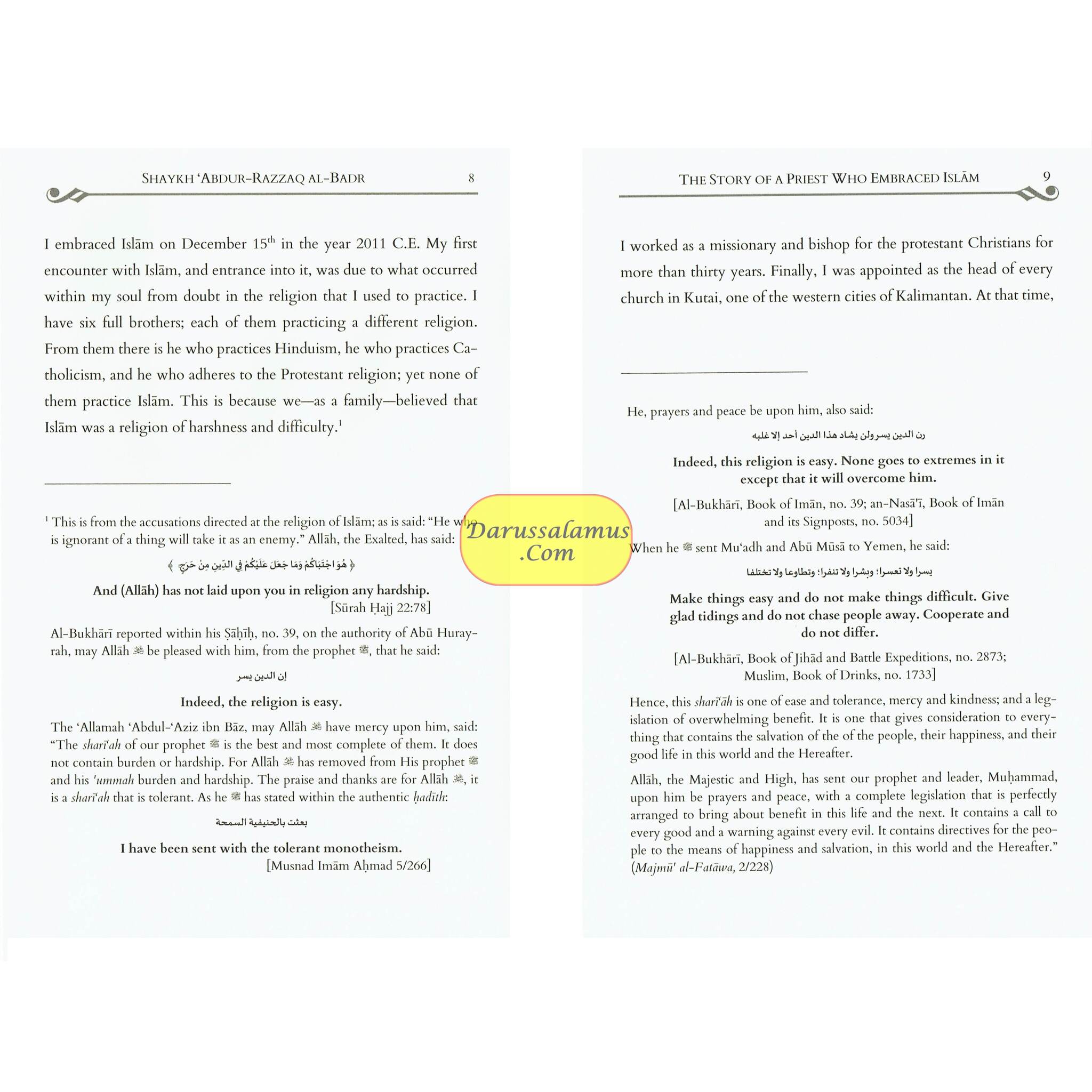 The Story of a Priest who Embraced Islam By Shaykh Abdur-Razzaq Al-Badr、mySite、topwebapps