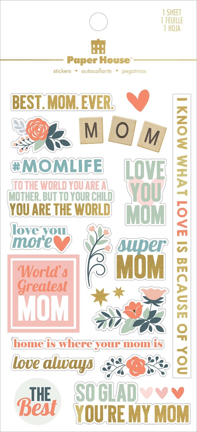  Scrapbook Stickers - Mom Family、mySite、ghnorth