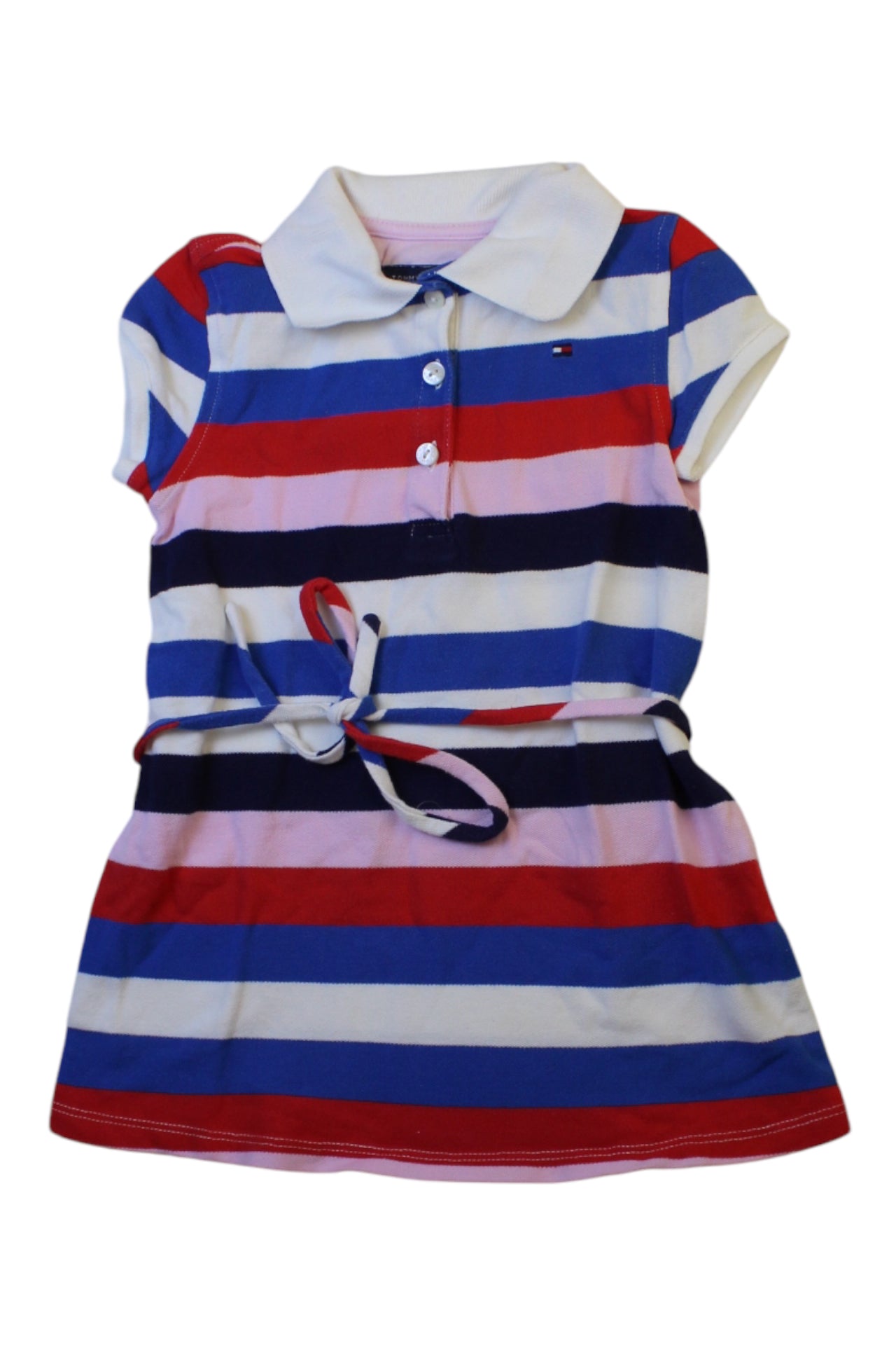 Tommy Hilfiger Striped Belted Dress 2T、mySite、g9winljtr