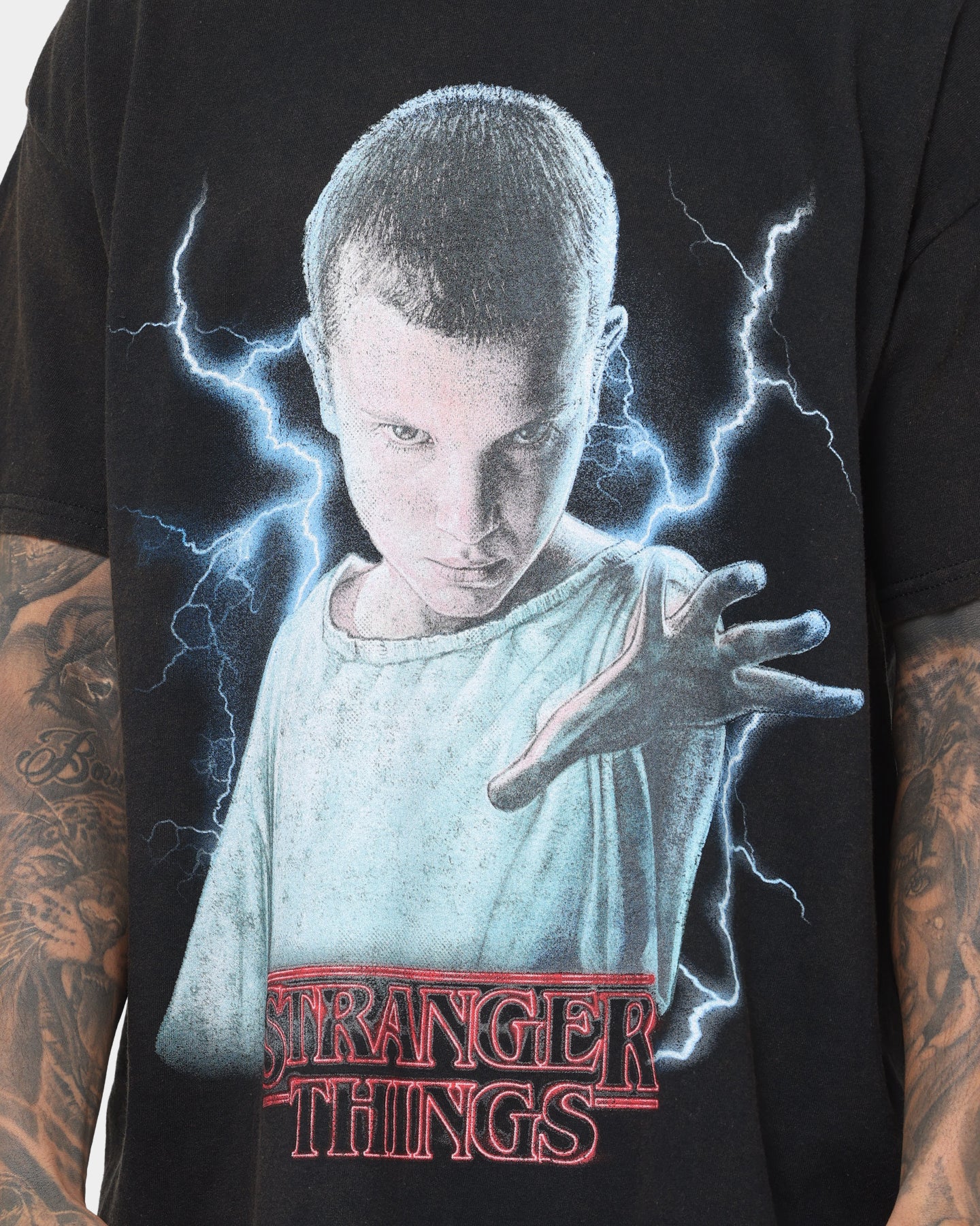 Goat Crew X Stranger Things Eleven Premium Vintage T-Shirt Black Wash、mySite、zt4zffjzw