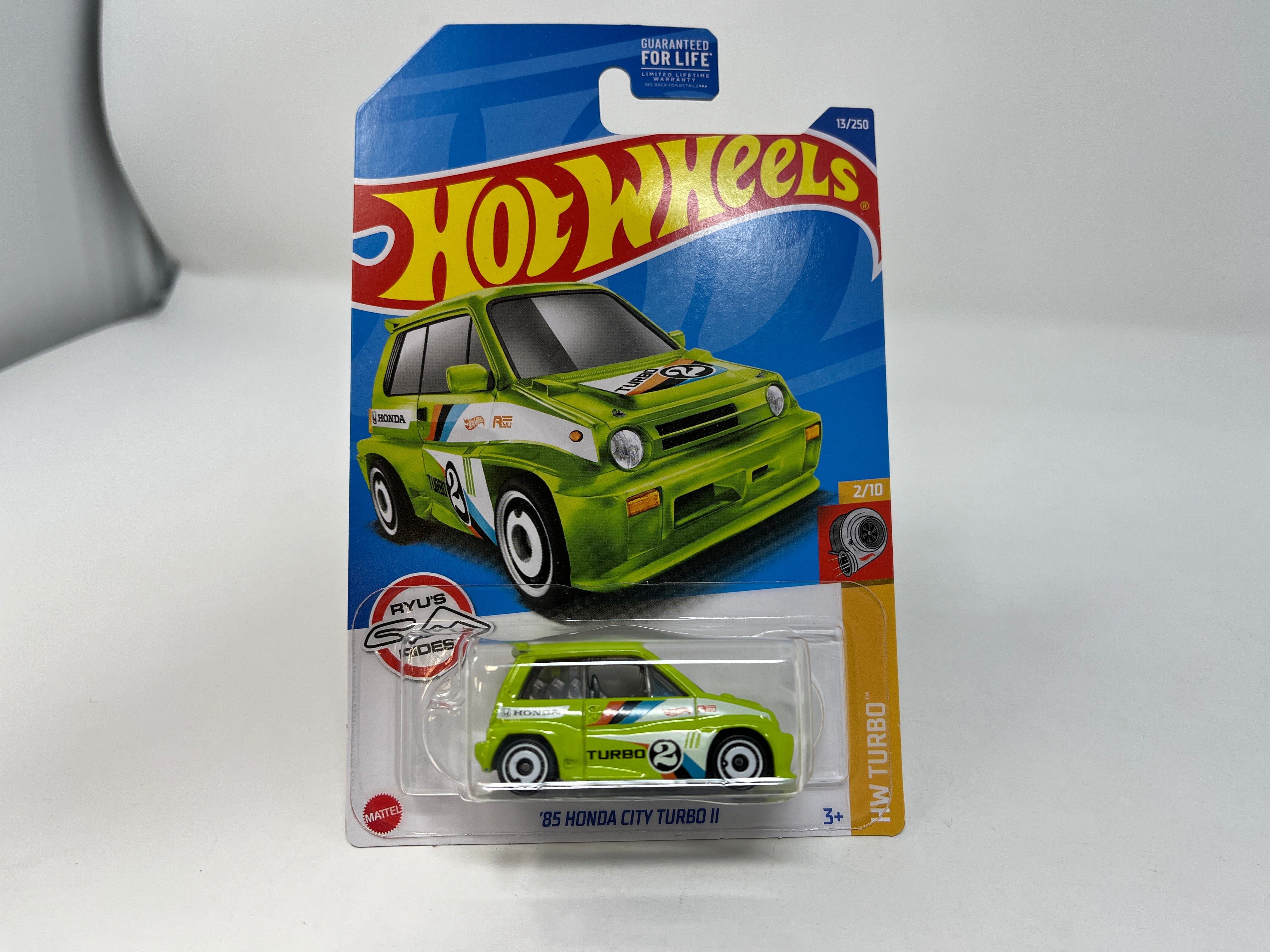 '85 Honda City Turbo II #13 * 2022 Hot Wheels * GREEN、mySite、hgirdovlk