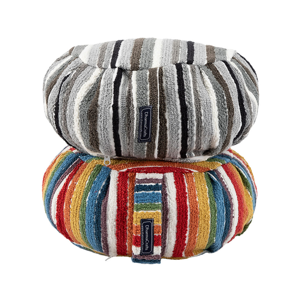 Textured Stripe Buckwheat Hull Zafu、mySite、topwebapps