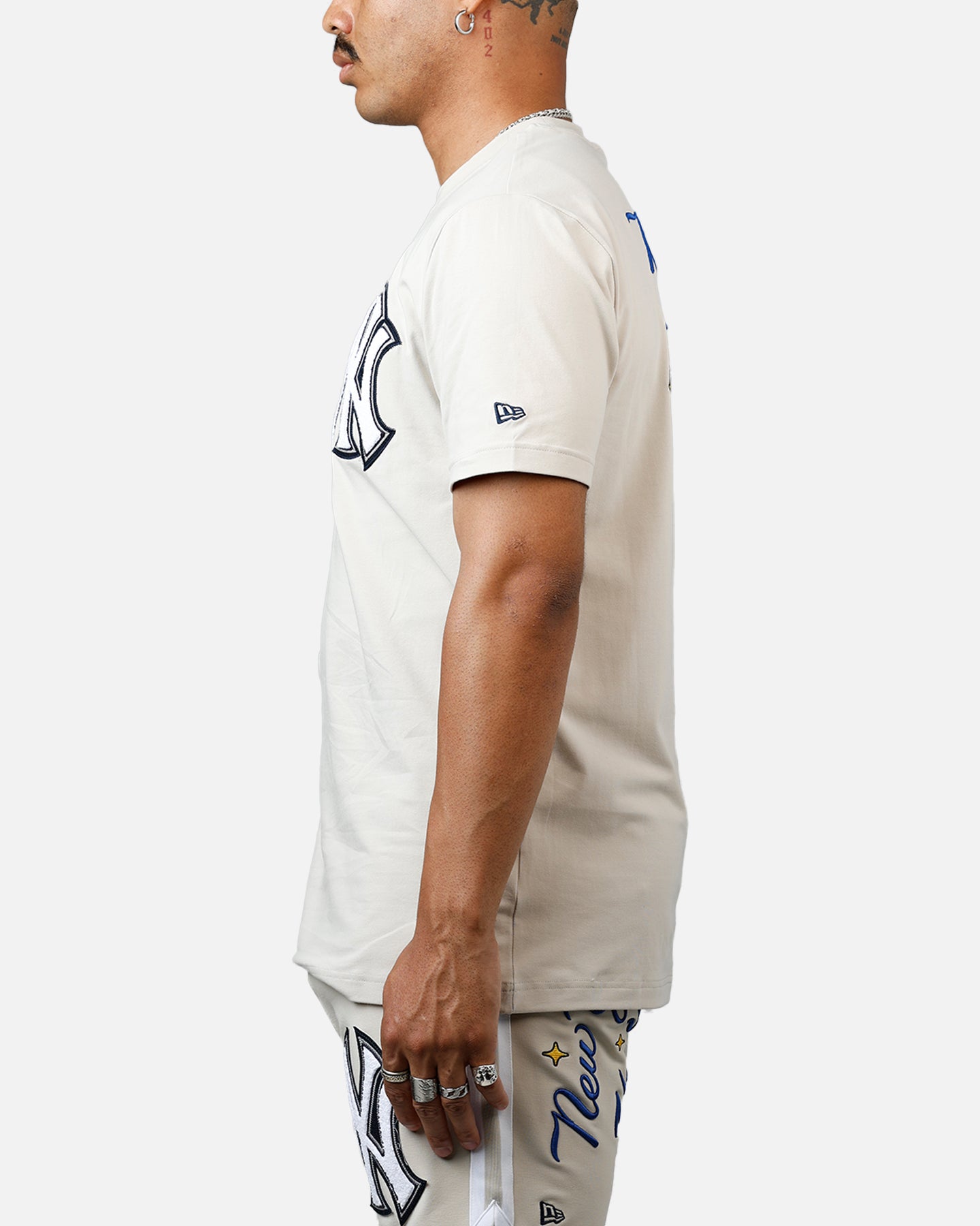 New Era New York Yankees 'Logo Select' Summer T-Shirt Stone、mySite、zt4zffjzw