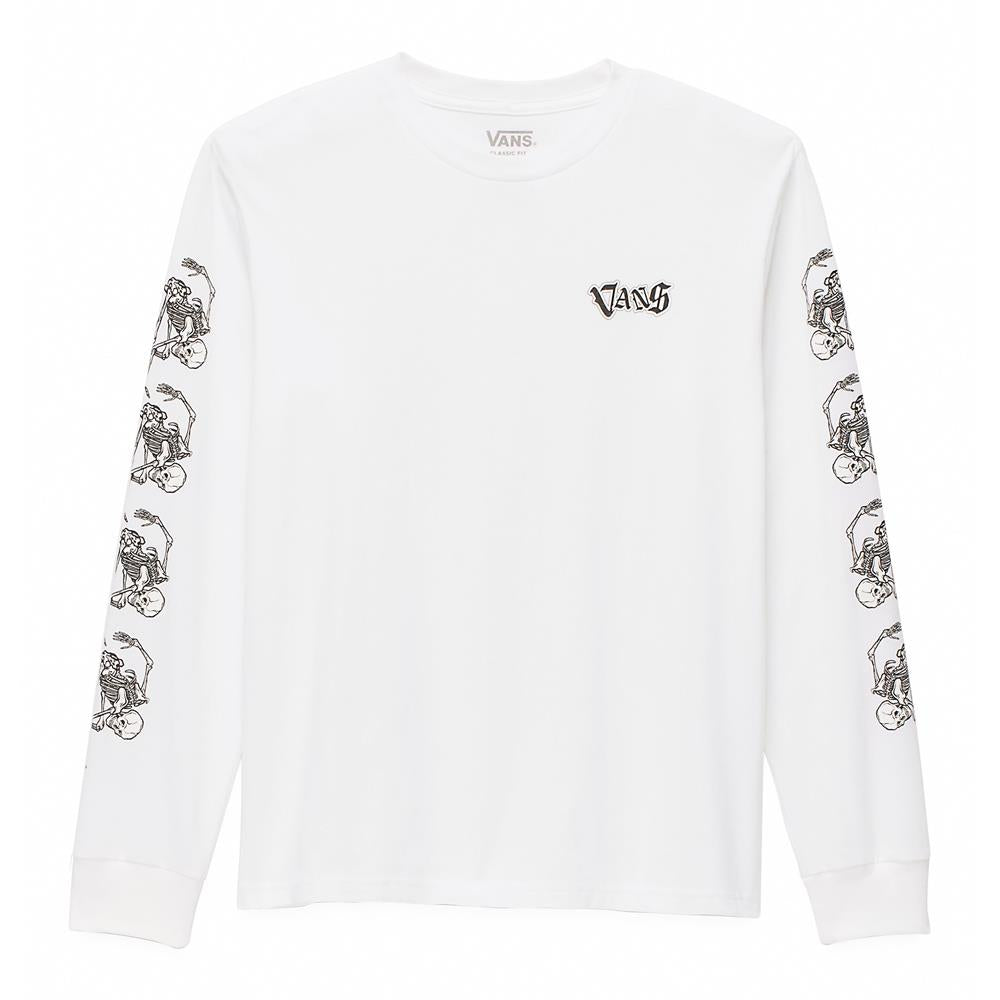  Vans Kids Bad 2 Da Bone Long Sleeve T-shirt - White、mySite、merchandisen
