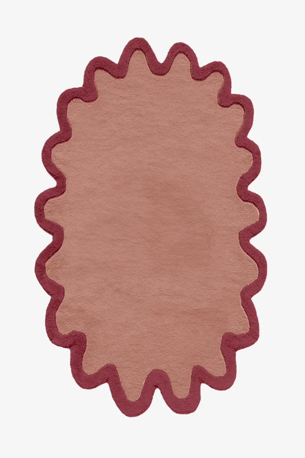 Customizable Halo Burst Tufted Oval Rug、mySite、gigharbornorthrealestate