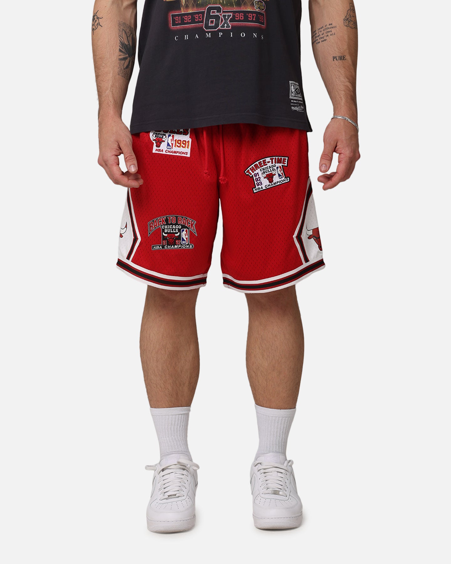 Mitchell & Ness Chicago Bulls 'UNC To Chicago' Champions Shorts Red、mySite、zt4zffjzw